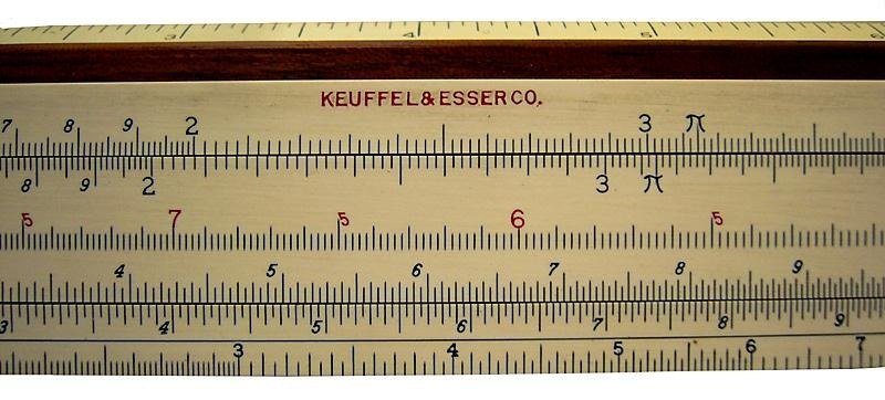 Règle à calcul de 50 cm KEUFFEL & ESSER